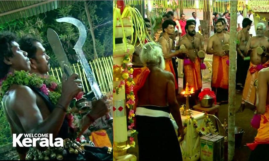 file photo of the folk ritual Ayyappan vilakku/ Desavilakku