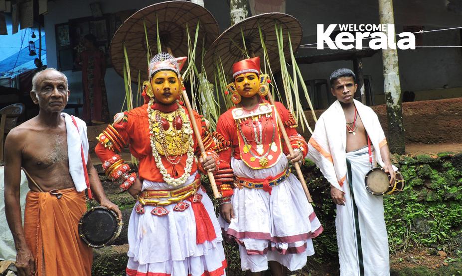 File photo of Seepothi Theyyam at Nittoor; Lalu Panikkar & family