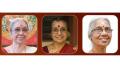 From L to R: Guru Sreedevi Rajan, Guru Kala Vijayan and Guru Kalamandalam Mohana Thulasi