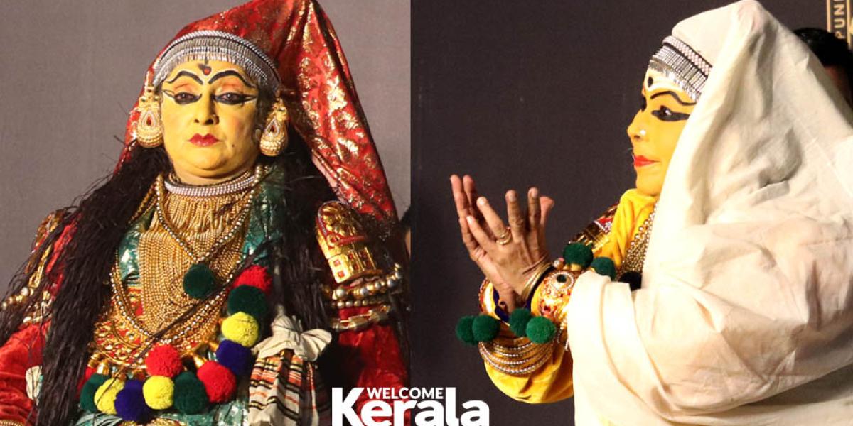 Kathakali Artistes Suma Varma and Prameela Vijayan