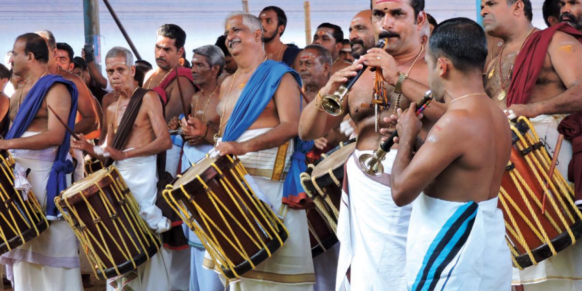 File photo of Melam led by Padmashri Peruvanam Kuttan Marar