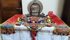 The Kathakali headgear and paraphernalia of Kottakkal Appu Nair